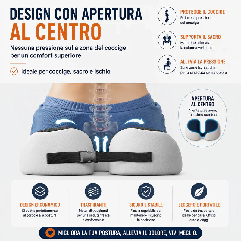 Cuscino Ergonomico | Sollievo Reale alla Schiena