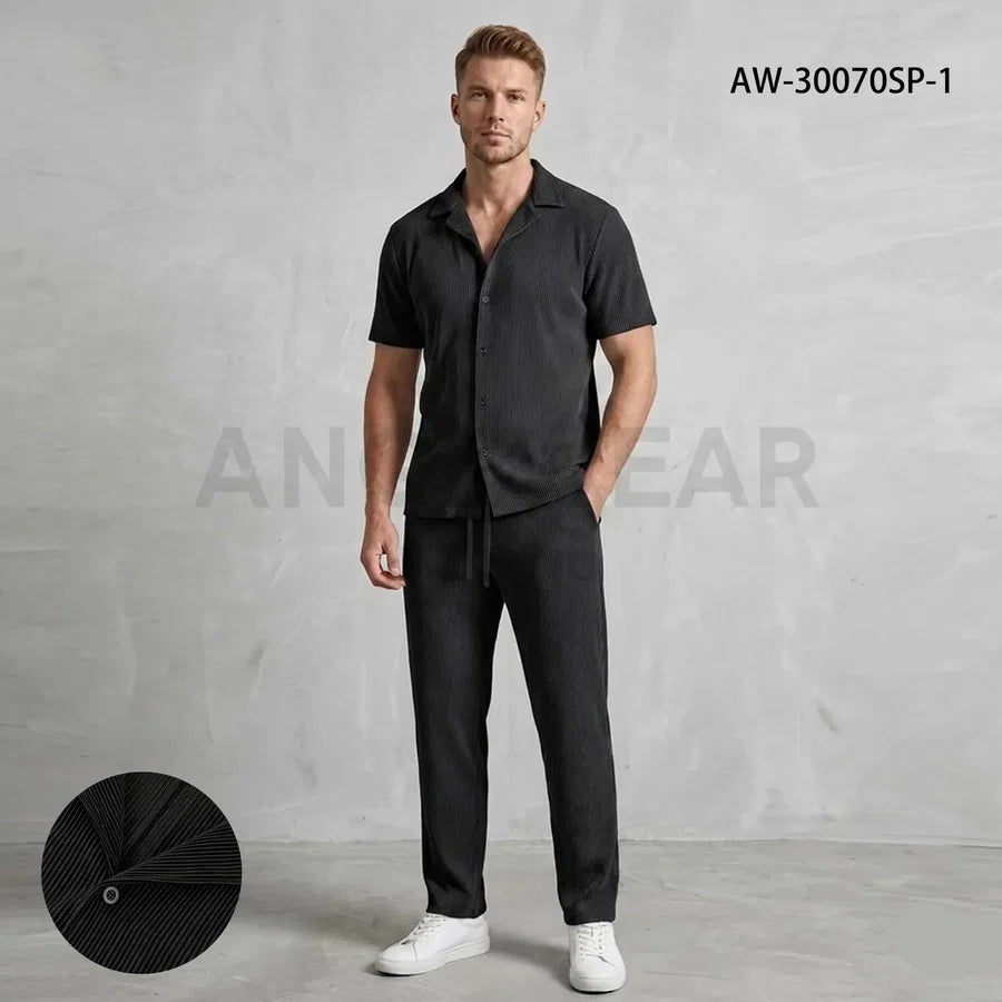 Completo Uomo a Righe: Pantaloni e Camicia